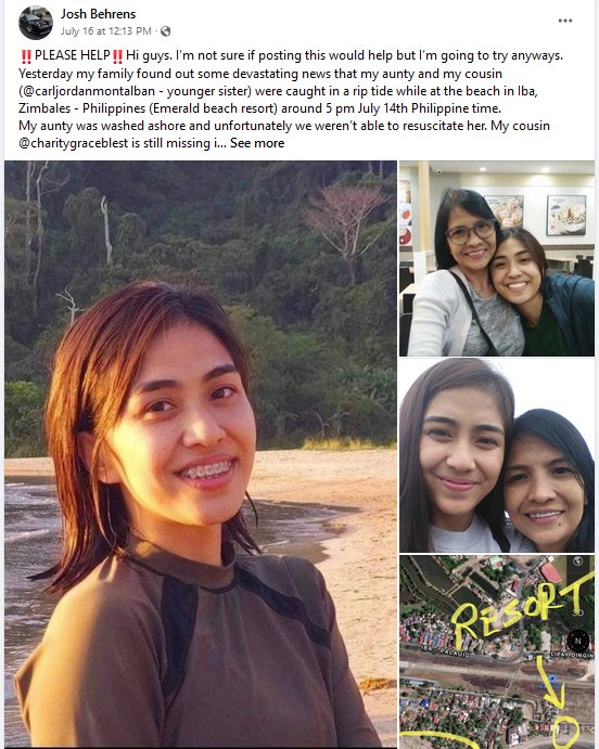 Dalawa ang patay, 3 ang nasagip, isa pa hinahanap dahil sa pagkalunod sa Zambales