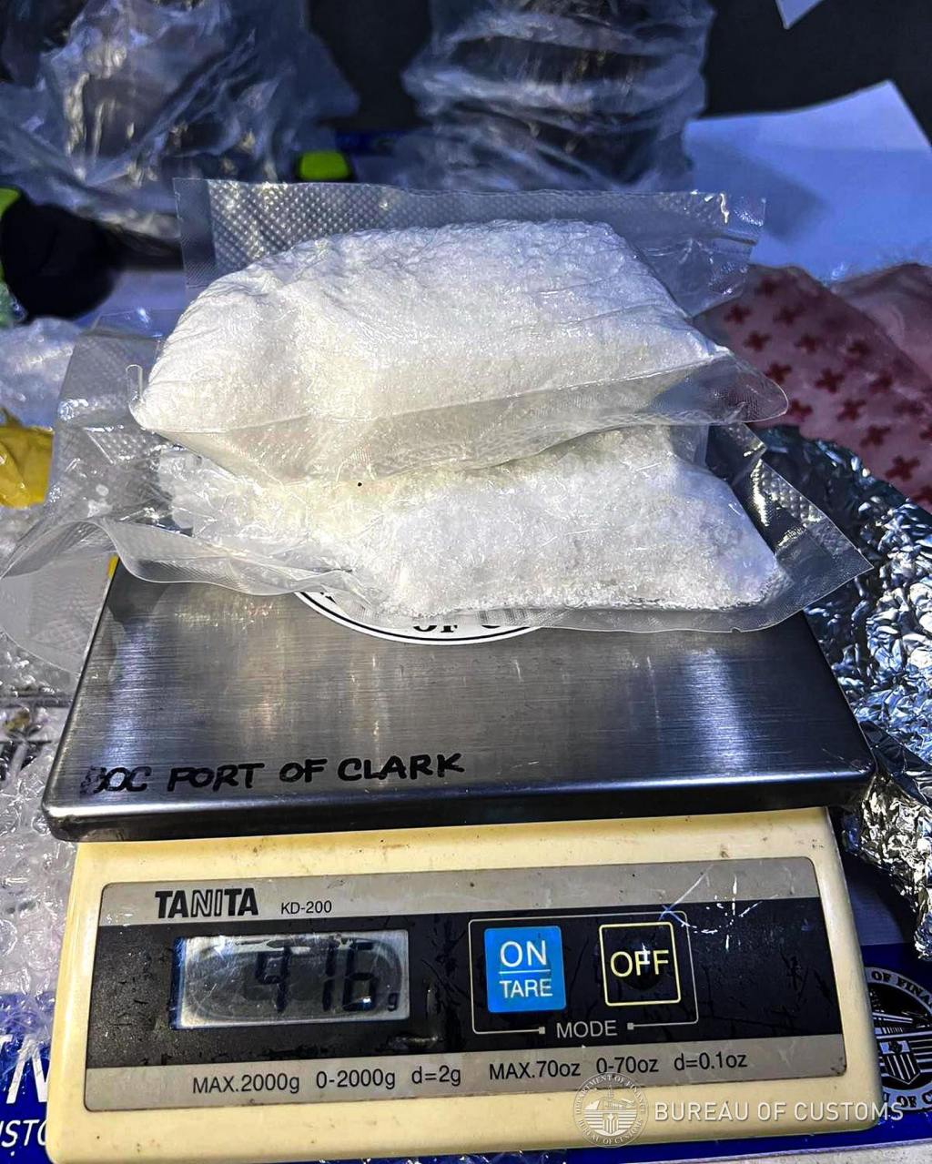 BOC-Clark, NAIA foil smuggling of P13.8M&nbsp;Shabu