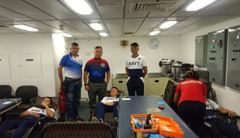 PRC Zambales-Philippine Navy bloodletting drive aboard BRP Antonio&nbsp;Luna