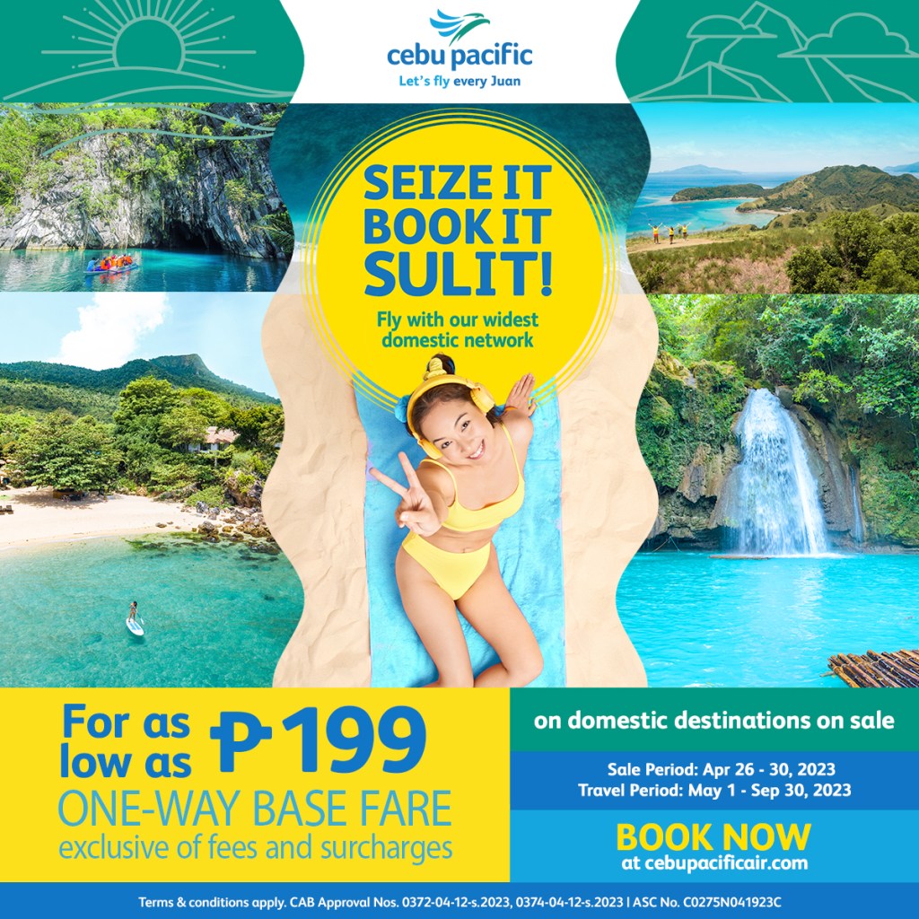 Seize It, Book It, Sulit with Cebu Pacific’s Summer Seat&nbsp;Sale