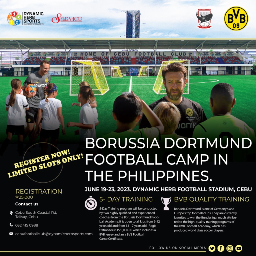 BORUSSIA DORTMUND TO CONDUCT FOOTBALL CAMP IN CEBU