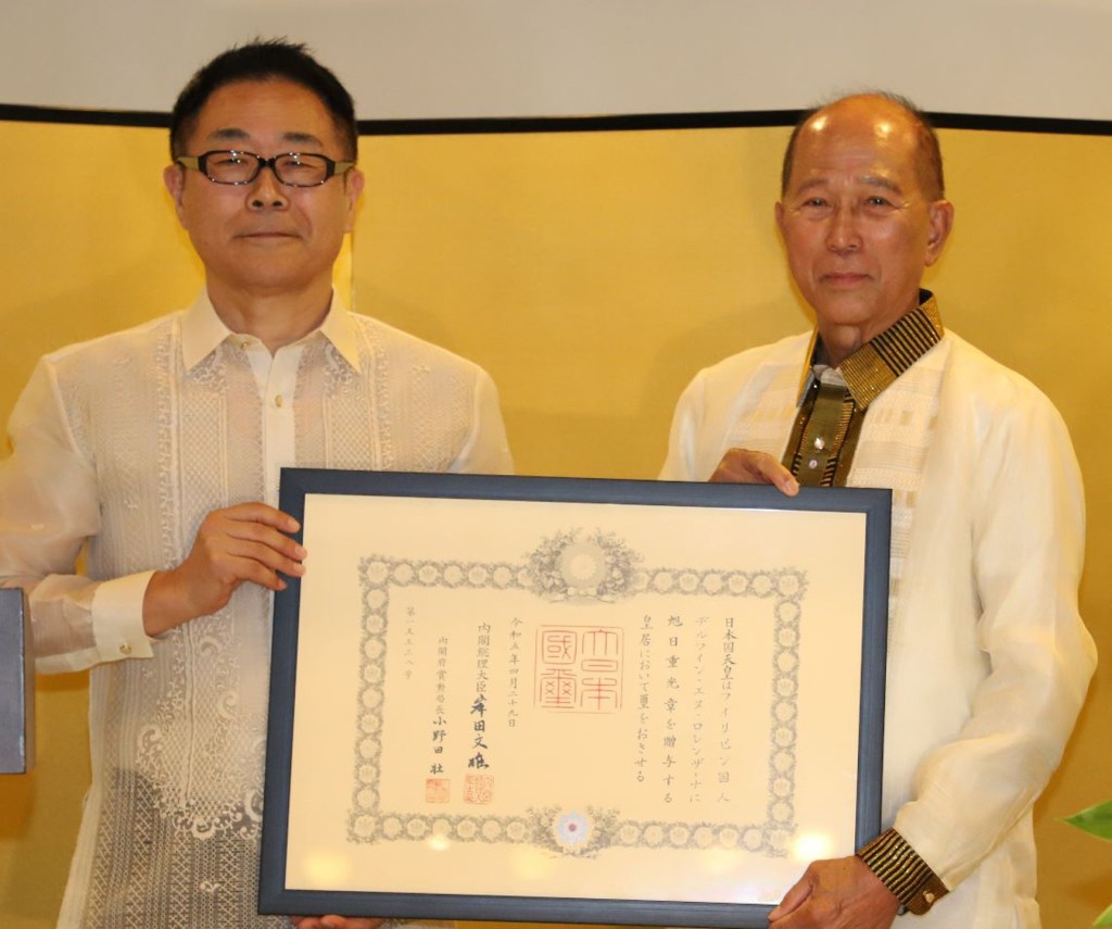 Japan government confers former Defense chief Lorenzana ‘The Order of the Rising Sun, Gold and Silver Star’