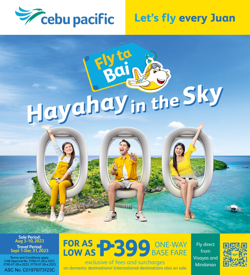 ‘Fly Ta Bai’ as Cebu Pacific Launches Seat Sale for Vis-Min&nbsp;Travelers