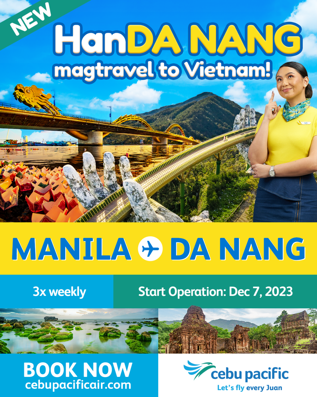 Cebu Pacific Launches Manila – Da Nang Flight with Piso Sale 
