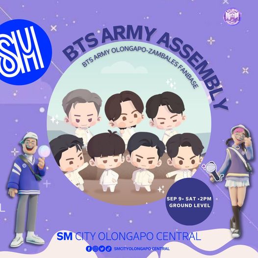 SM CITY OLONGAPO CENTRAL ALL SET FOR BTS ARMY ASSEMBLY 