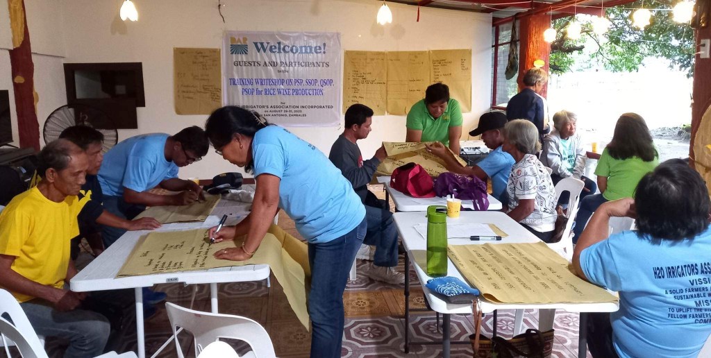 15 magsasaka sa San Narciso sumailalim sa pagsasanay sa Rice Wine&nbsp;Processing