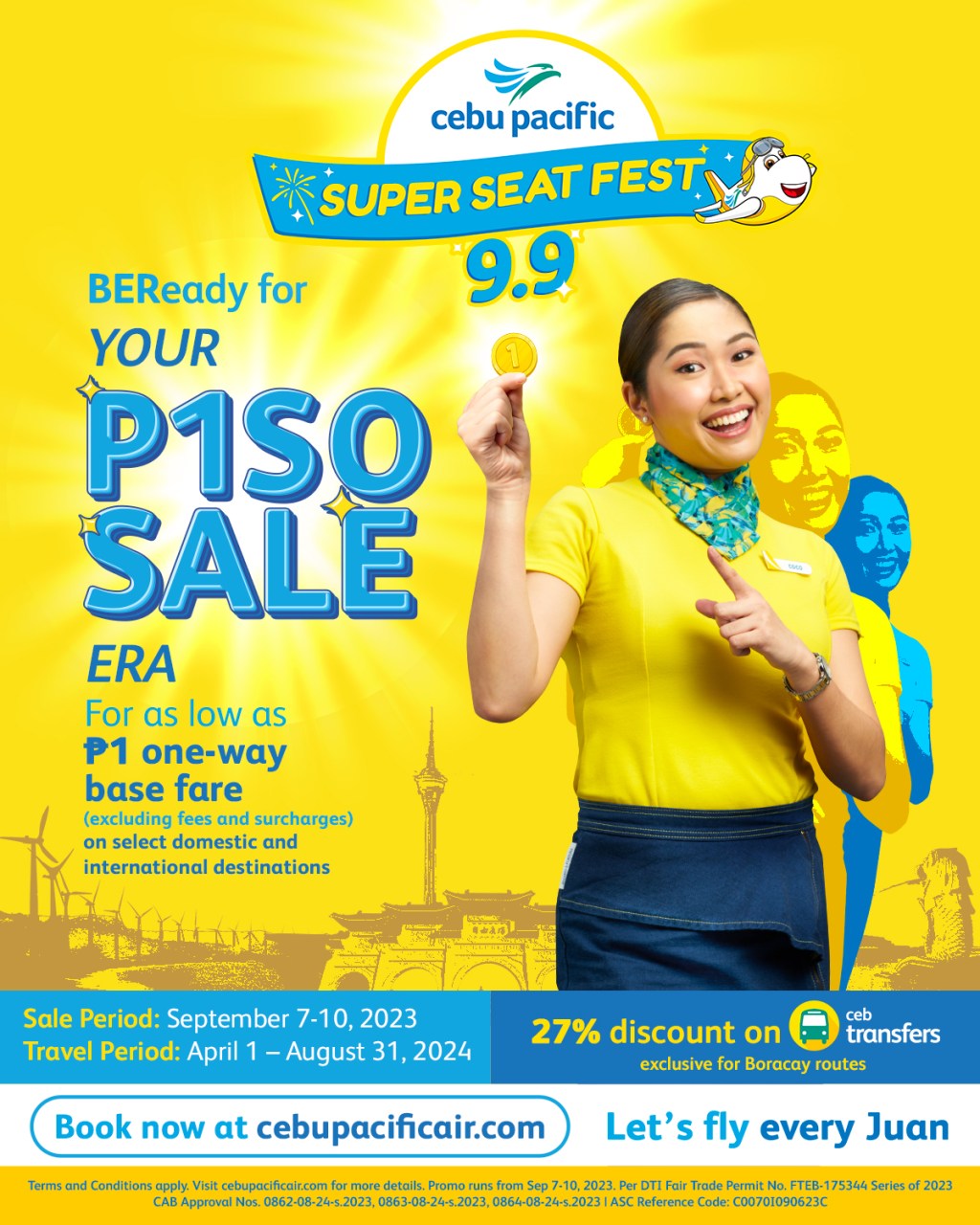 Cebu Pacific Kicks Off ‘BER’ Months with Piso Sale