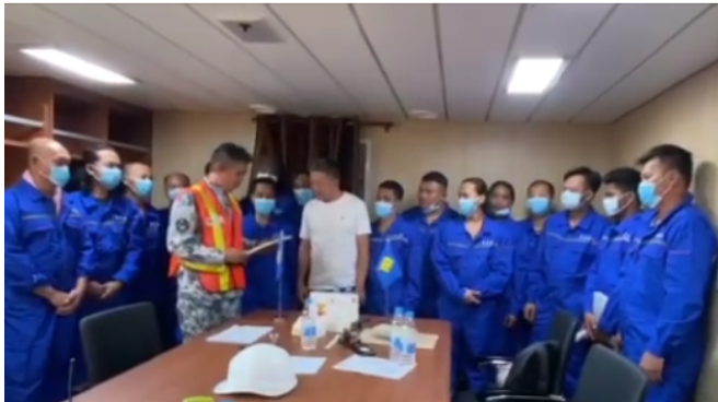 Tripulanteng nasagip mula sa isang tanker, dinala sa&nbsp;Subic