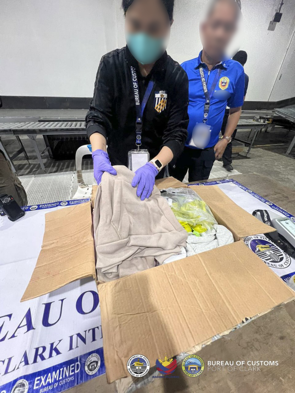 BOC-Clark Uncovers P717K Worth of Cocaine Disguised as “Hoodies and&nbsp;T-Shirts”