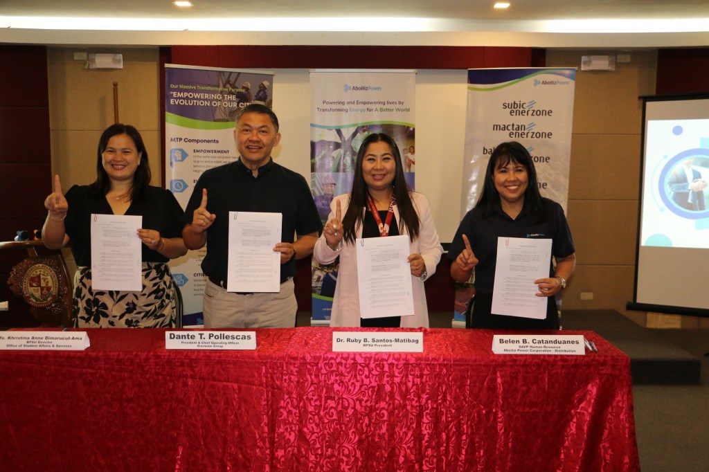 AboitizPower, Subic EnerZone and BPSU signs agreement for scholarship&nbsp;program