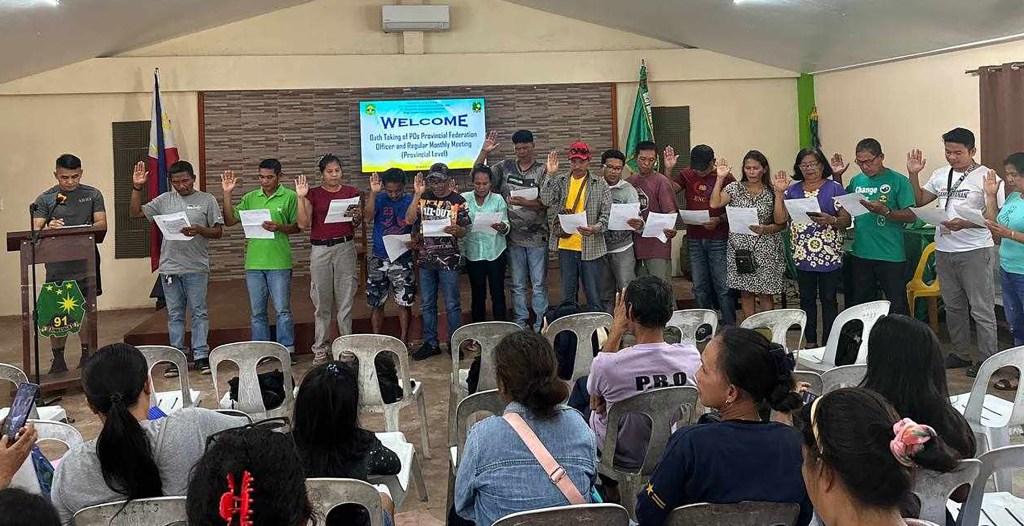 Philippine Army led the Oath Taking of Newly Elected People’s Organization Provincial Federation Officers in&nbsp;Aurora