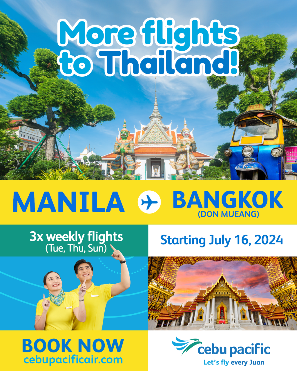 Cebu Pacific Launches Flights to Bangkok’s Don Mueang Int’l&nbsp;Airport