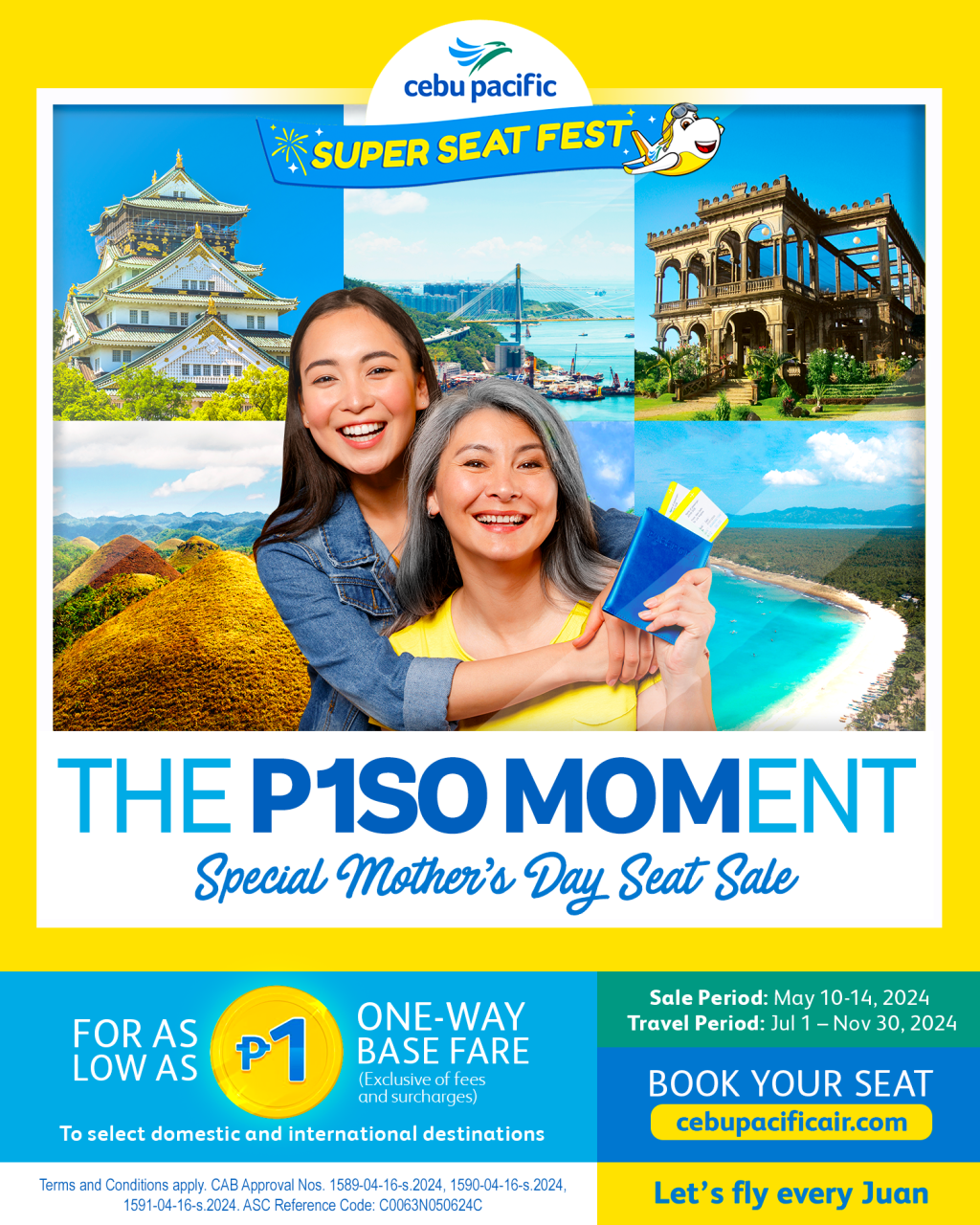 Cebu Pacific Brings Back Piso Sale for Mother’s&nbsp;Day