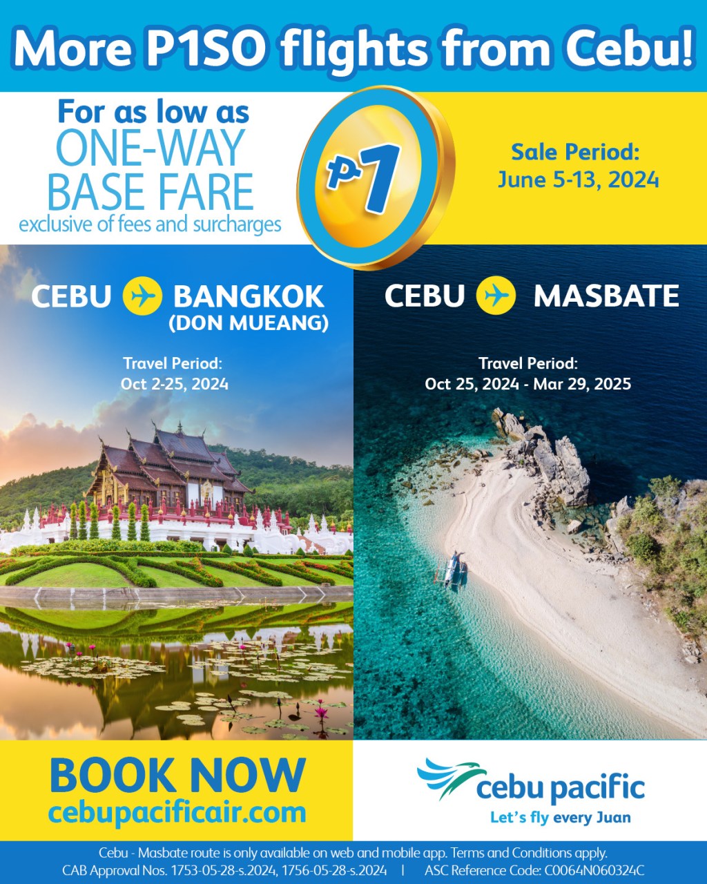 Cebu Pacific Expands Cebu Hub with Direct Flights to Masbate,&nbsp;Bangkok