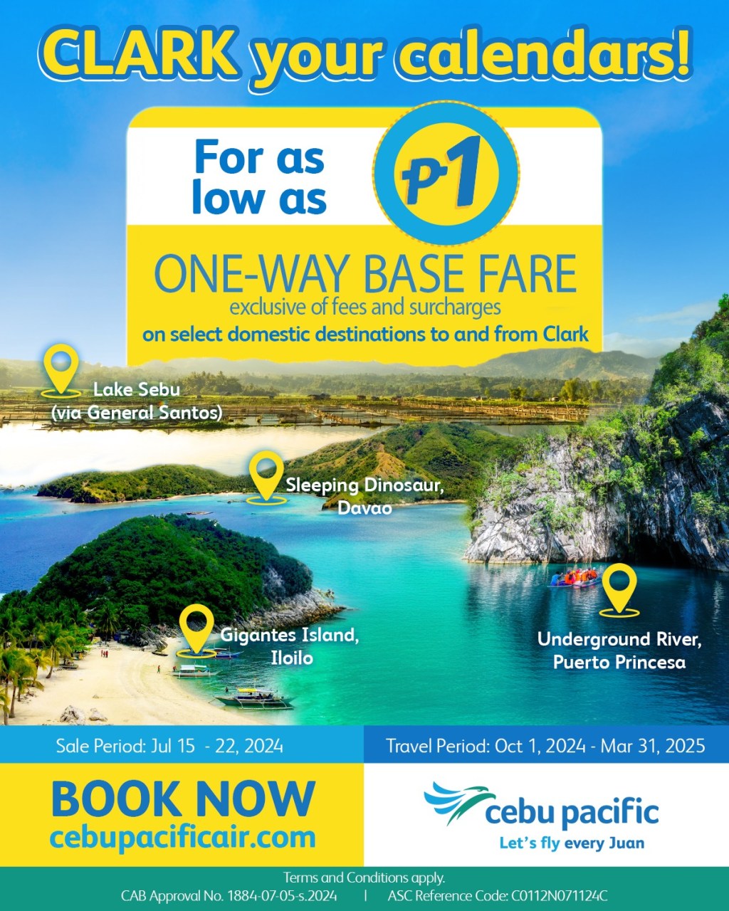 Fly from Clark with Cebu Pacific’s Piso&nbsp;Sale