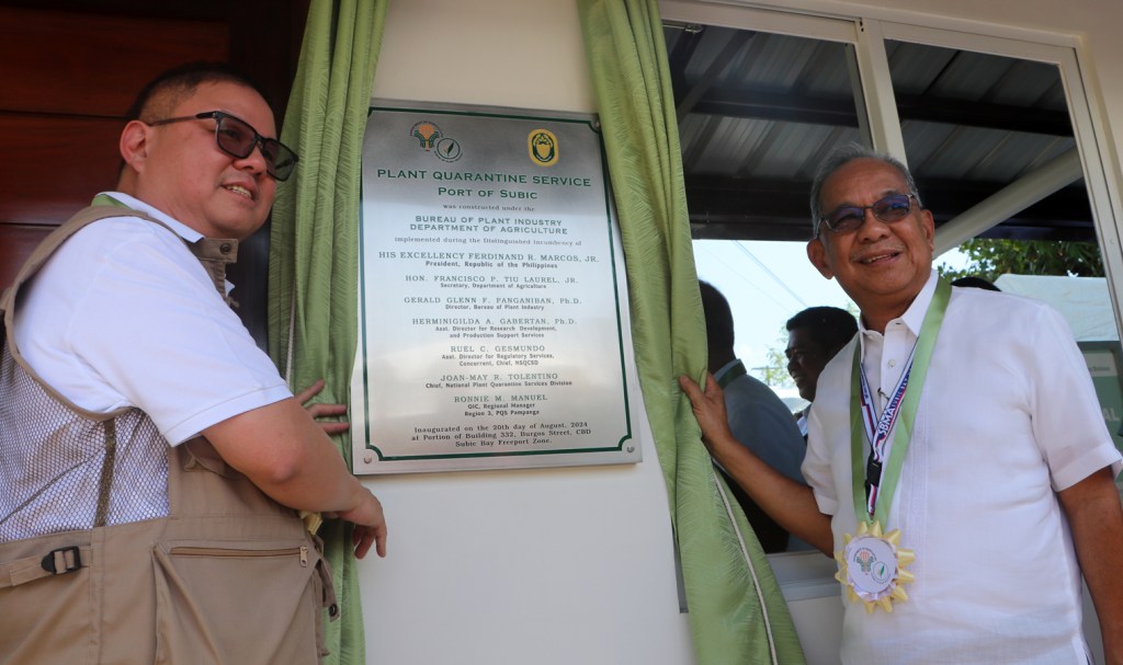 Pasilidad ng Bureau of Plant Industry sa Subic Bay Freeport&nbsp;pinasinayaan