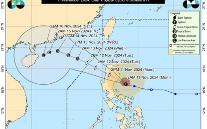 ‘Nika’ now a typhoon; signal no. 4 up in parts of N.&nbsp;Luzon