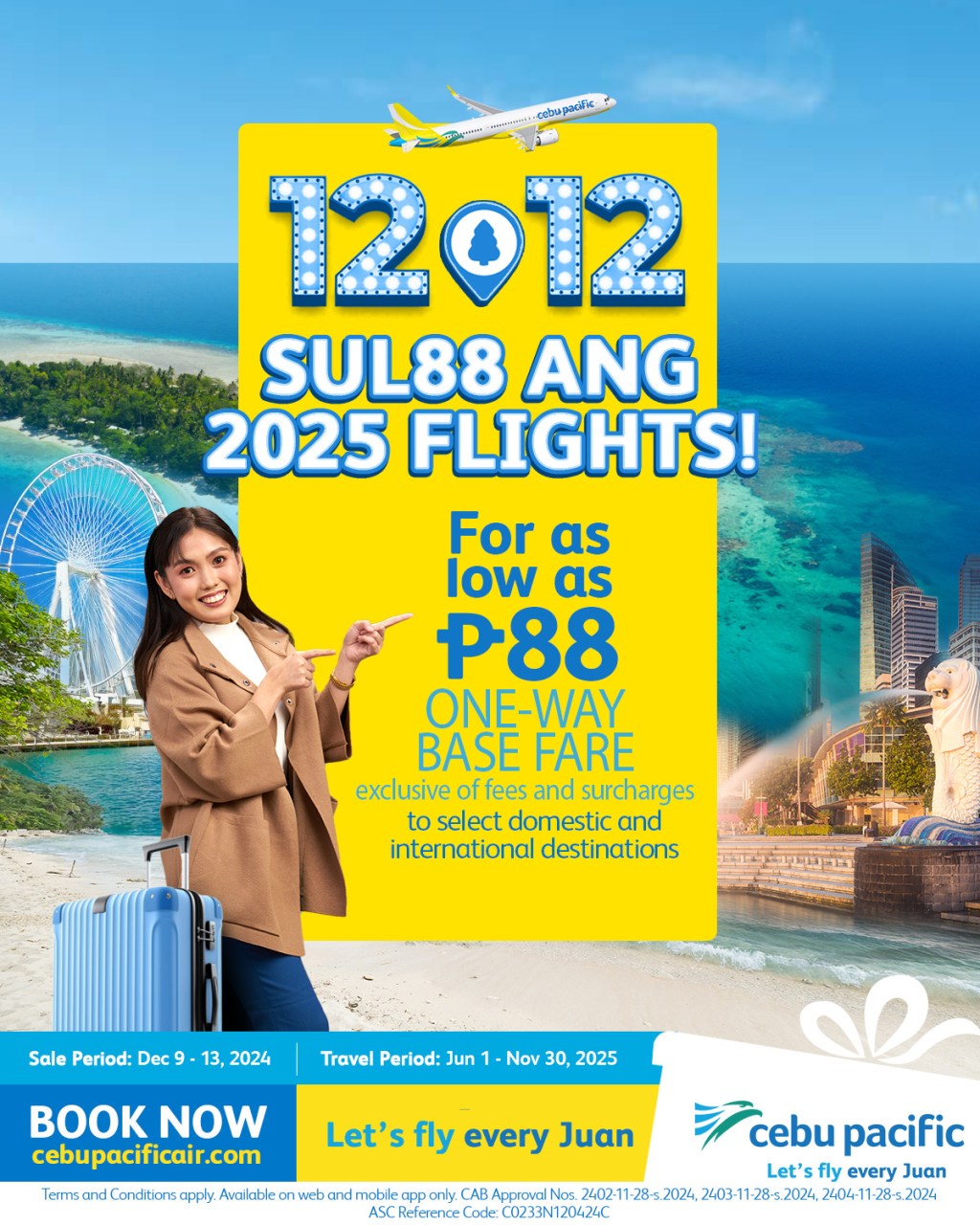 Cebu Pacific Offers Affordable 2025 Flights with 12.12 Seat&nbsp;Sale