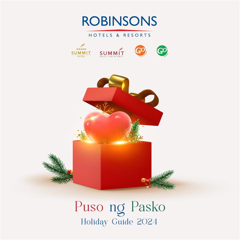 Celebrate the Holidays with Generosity and Festive Cheer at Robinsons Hotels & Resorts