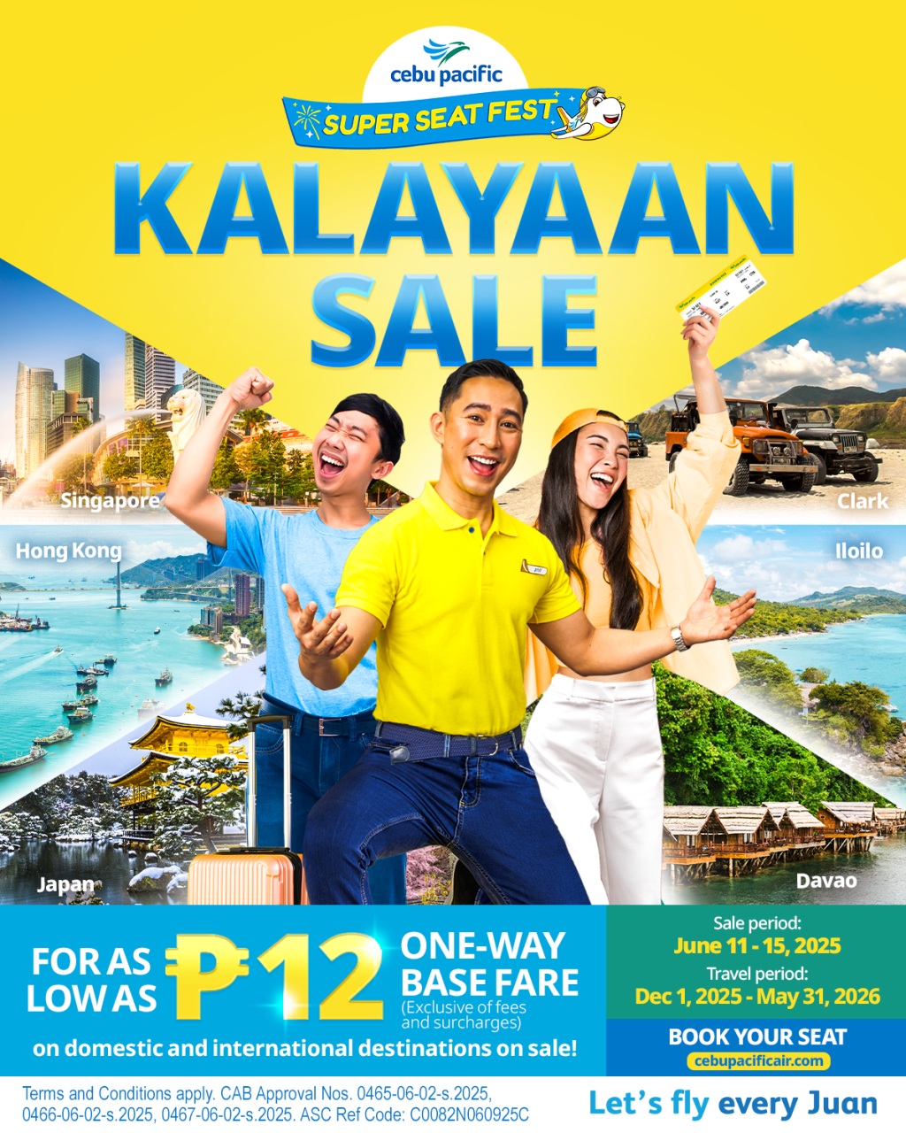 Cebu Pacific Rolls Out Kalayaan Seat Sale, Fares as Low as PHP&nbsp;12