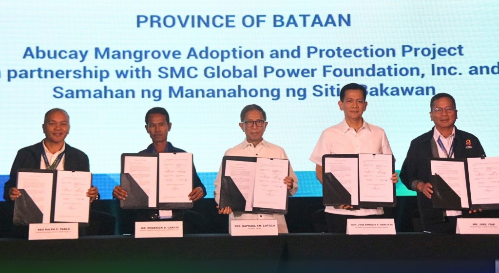 DENR, SMC Global Power ink partnership for mangrove conservation in&nbsp;Bataan
