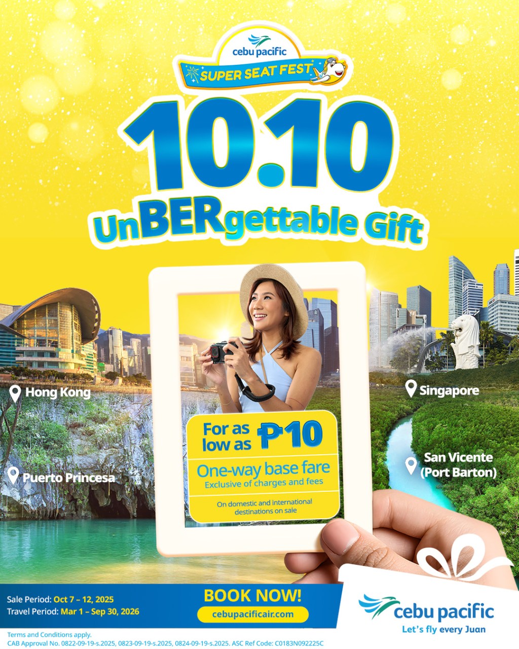 Cebu Pacific Launches 10.10 Seat Sale for 2026 Getaways   
