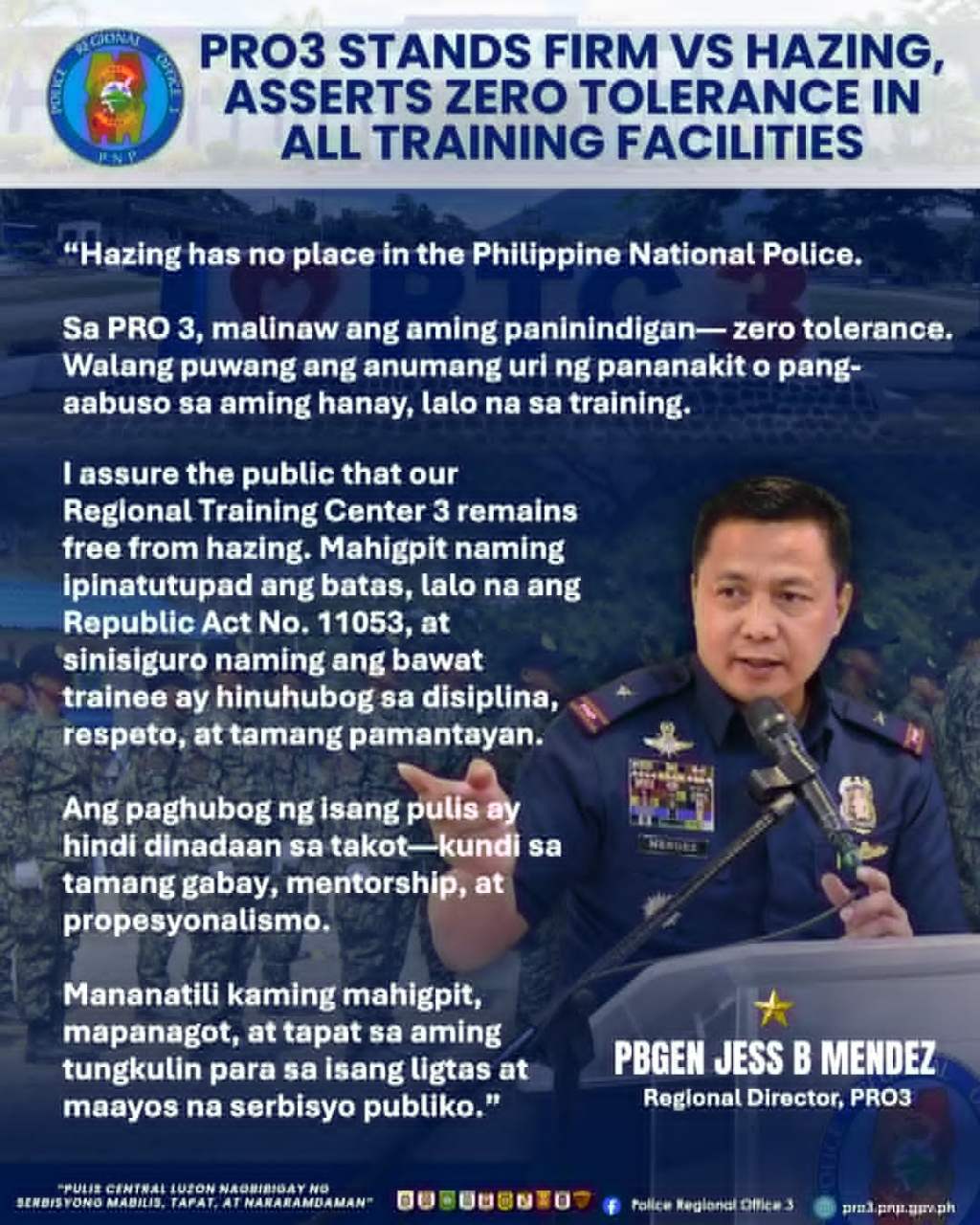 PRO3 Reaffirms Zero Tolerance for Hazing in Training&nbsp;Facilities