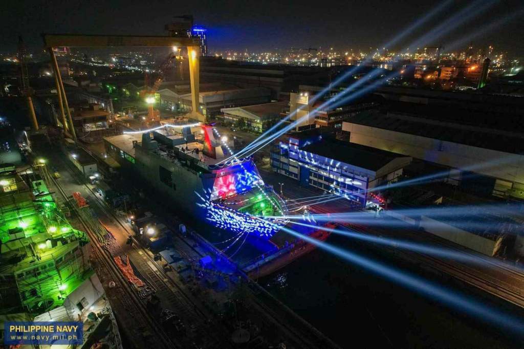 PH Navy launches 3rd landing dock in Indonesian&nbsp;shipyard