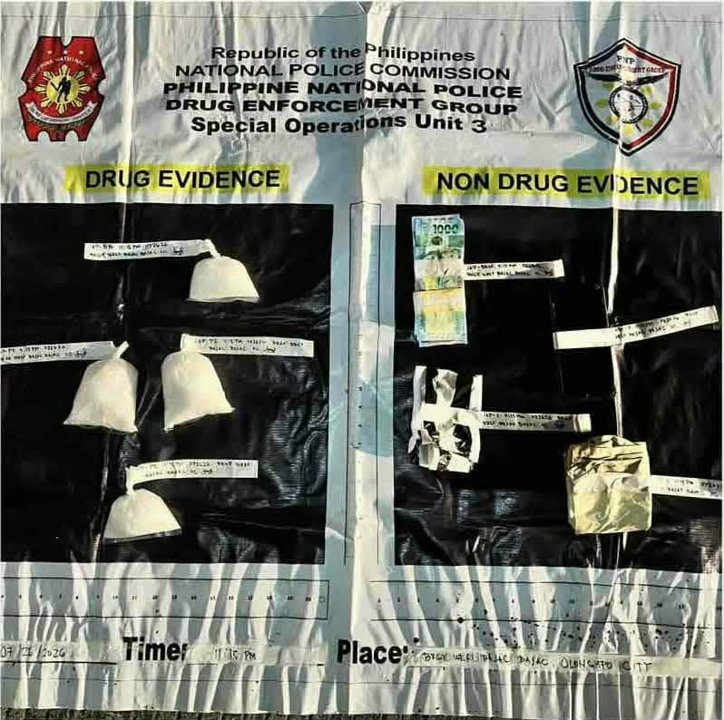 TATLONG DRUG SUSPECT, ARESTADO SA MAGKAHIWALAY NA BUY-BUST OPERATIONS SA OLONGAPO; MAHIGIT ₱ 4.2M HALAGA NG SHABU&nbsp;NASAMSAM
