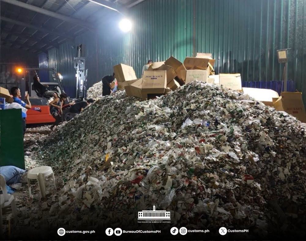 BOC Subic destroys ₱129.065 million worth of abandoned&nbsp;cigarettes