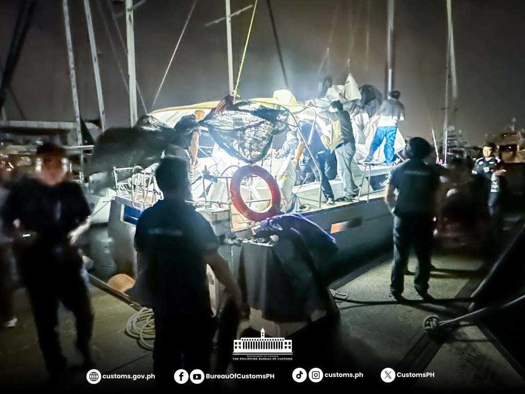 Joint operation seizes nearly 100 kilos of suspected marijuana from yacht in&nbsp;Subic