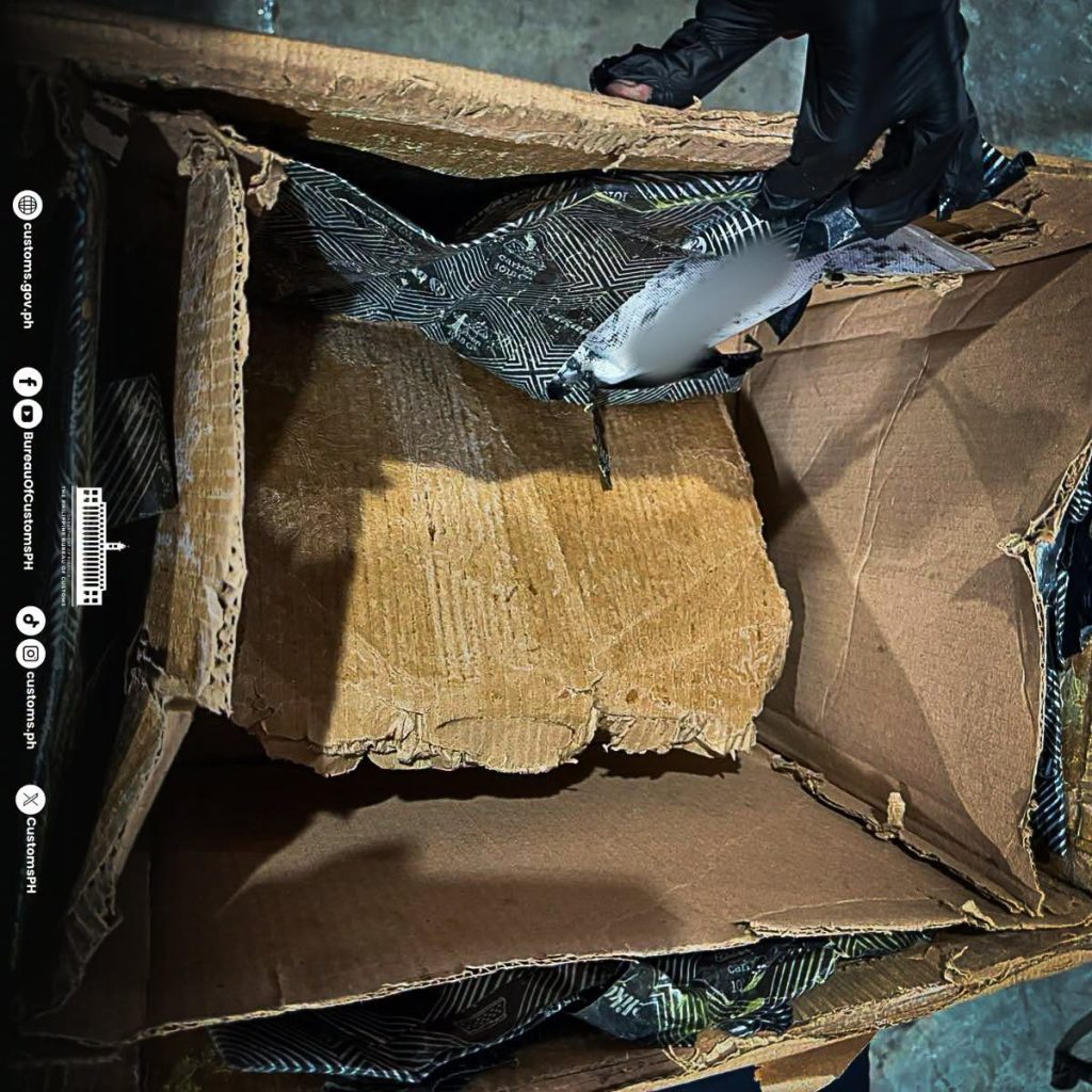 BOC, PDEA seize P10.7 million worth of suspected shabu hidden in wedding dress box