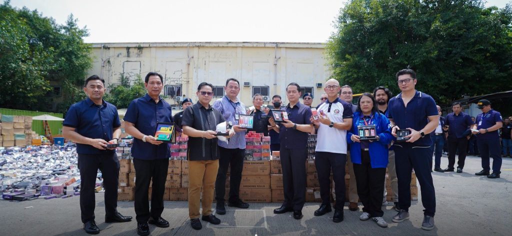BOC destroys ₱1.4 billion worth of seized illicit vape products