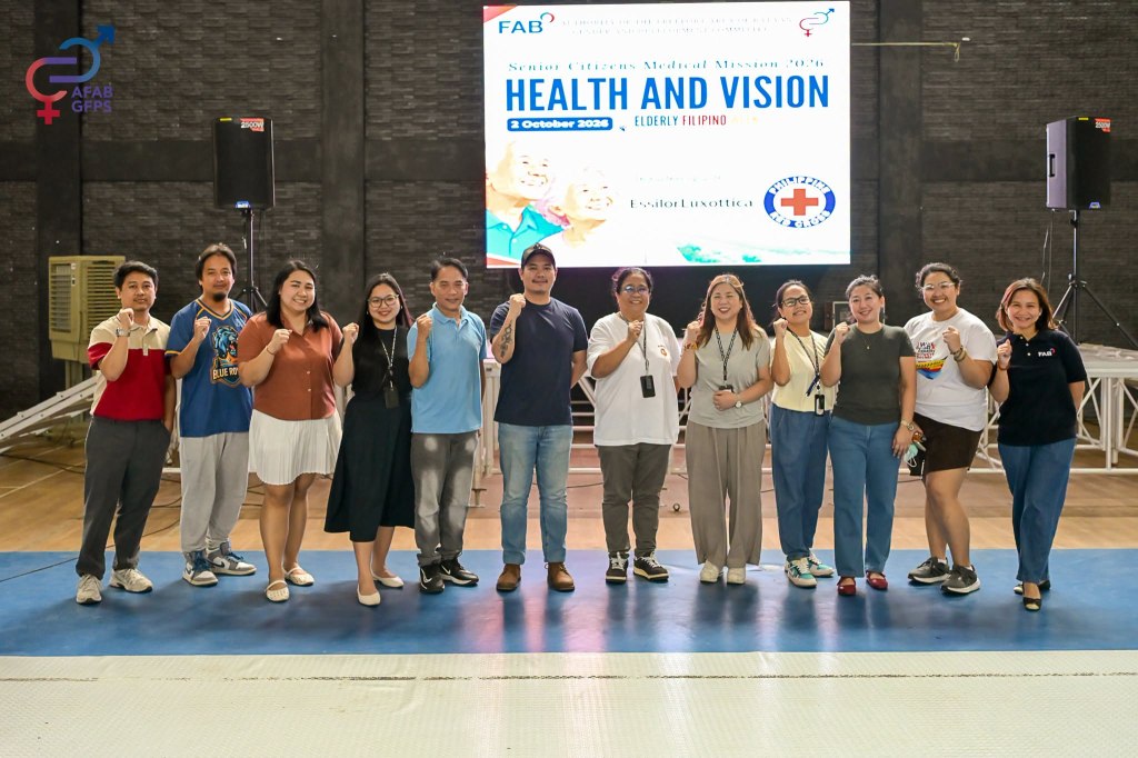 Serbisyong Pangkalusugan para sa mga Senior Citizen hatid ng AFAB, PRC-Bataan at Essilor