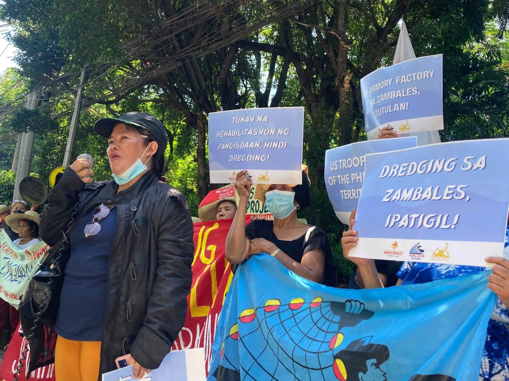 Zambales Fisherfolk Protest Planned US Ammunition Factory, Dredging Activities