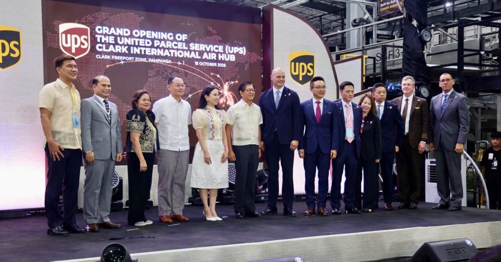 Marcos inaugurates $80-million UPS hub in Clark